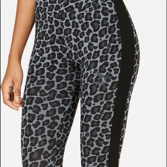 Puma Pants - 💥PUMA Wild Pack Stripe Leggings M Black/ Gray